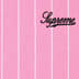 Supreme Pinstripe Crewneck - Pink (front)