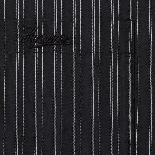 Supreme Pinstripe Shirt - Black (front)