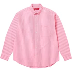 Supreme Pinstripe Shirt Pink