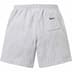 Supreme Pinstripe Sweatshort - Heather Grey (front)