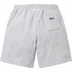 Supreme Pinstripe Sweatshort - Heather Grey (front)