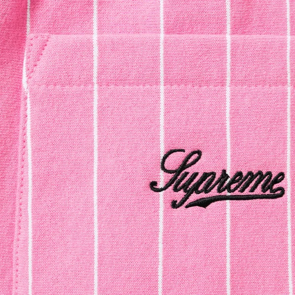 Supreme Pinstripe Sweatshort - Pink (front)