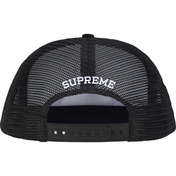 Supreme Pinup Mesh Back 5-Panel - Black (front)