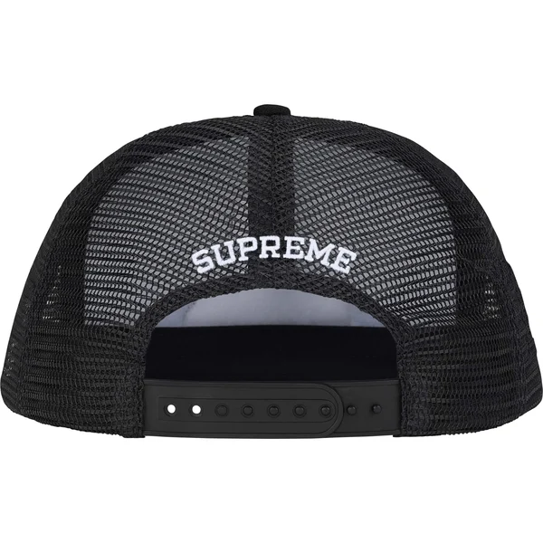 Supreme Pinup Mesh Back 5-Panel - Black (front)