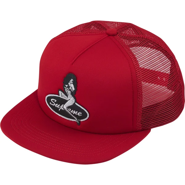Supreme Pinup Mesh Back 5-Panel - Red (front)