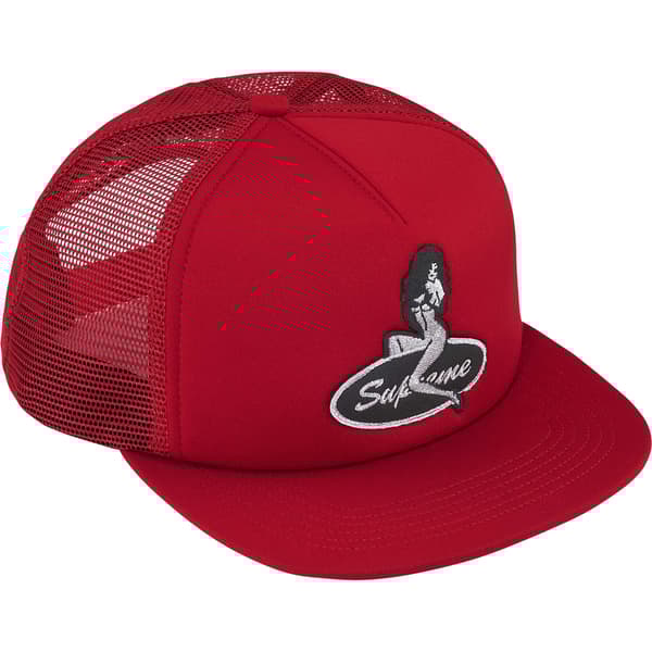 Supreme Pinup Mesh Back 5-Panel - Red (front)