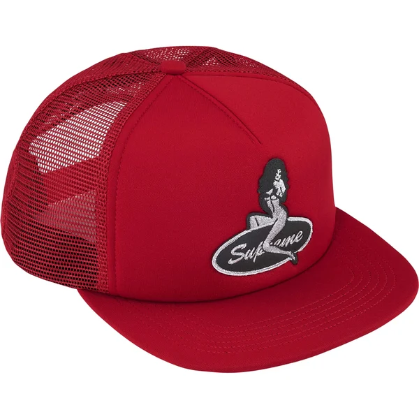 Supreme Pinup Mesh Back 5-Panel - Red (front)