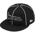Supreme Piping Script Logo New Era - Black (front)