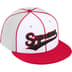 Supreme Piping Script Logo New Era - Grey (front)