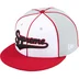 Supreme Piping Script Logo New Era - Grey (front)