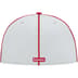 Supreme Piping Script Logo New Era - Grey (front)
