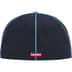 Supreme Piping Script Logo New Era - Navy (front)