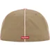 Supreme Piping Script Logo New Era - Tan (front)
