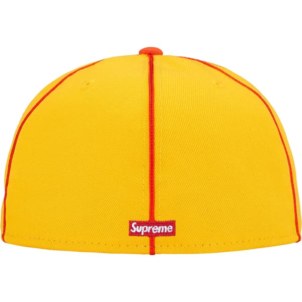 Supreme Piping Script Logo New Era - Yellow (front)
