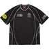 Supreme Piping Soccer Jersey - Black (front)