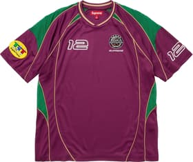 Supreme Piping Soccer Jersey Raspberry