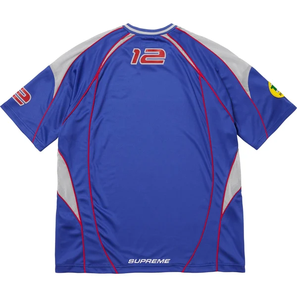 Supreme Piping Soccer Jersey - Royal (front)
