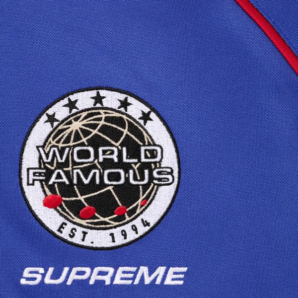 Supreme Piping Soccer Jersey - Royal (front)