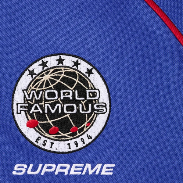 Supreme Piping Soccer Jersey - Royal (front)