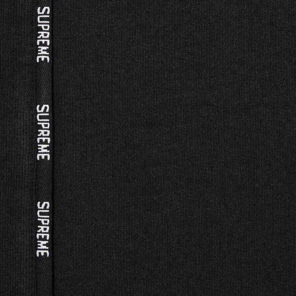 Supreme Piping Sweatpant - Black (front)