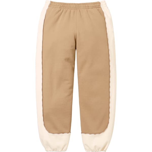 Supreme Piping Sweatpant - Dark Tan (front)