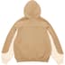 Supreme Piping Zip Up Hooded Sweatshirt - Dark Tan (front)