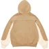 Supreme Piping Zip Up Hooded Sweatshirt - Dark Tan (front)