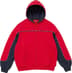 Supreme Piping Zip Up Hooded Sweatshirt - Red (front)