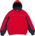 Supreme Piping Zip Up Hooded Sweatshirt - Red (front)