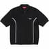 Supreme Piping Zip Up Polo - Black (front)