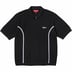 Supreme Piping Zip Up Polo - Black (front)