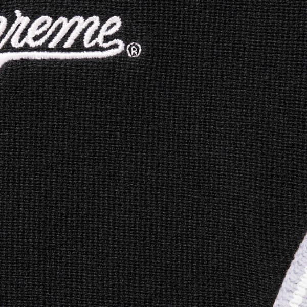 Supreme Piping Zip Up Polo - Black (front)