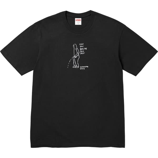Supreme Piss Tee - Black (front)