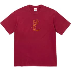 Supreme Piss Tee Cardinal
