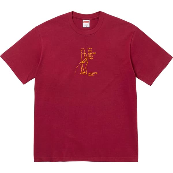 Supreme Piss Tee - Cardinal (front)