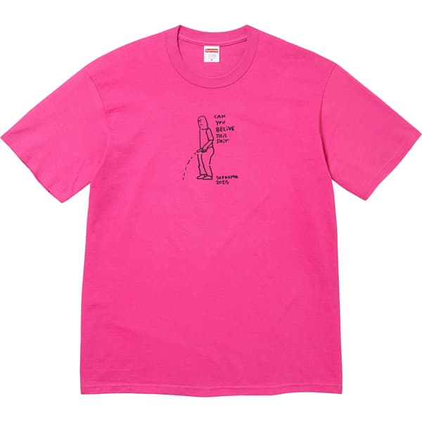 Supreme Piss Tee - Fuchsia (front)