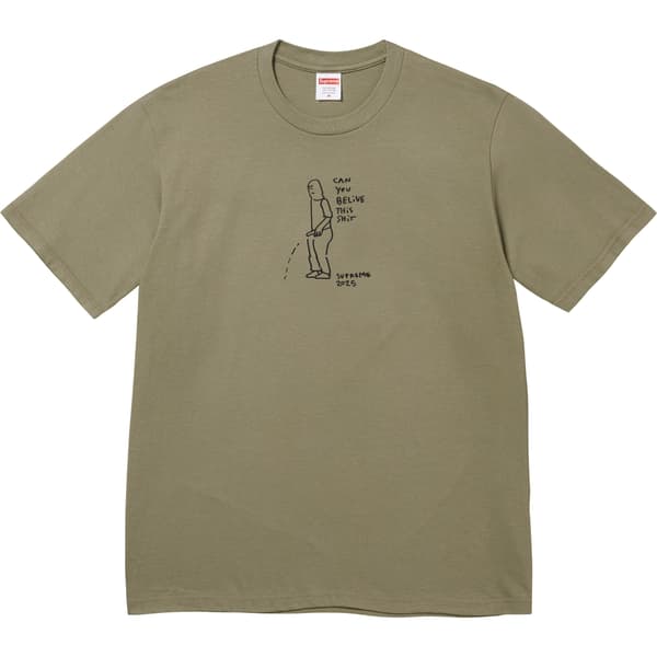 Supreme Piss Tee - Olive (front)