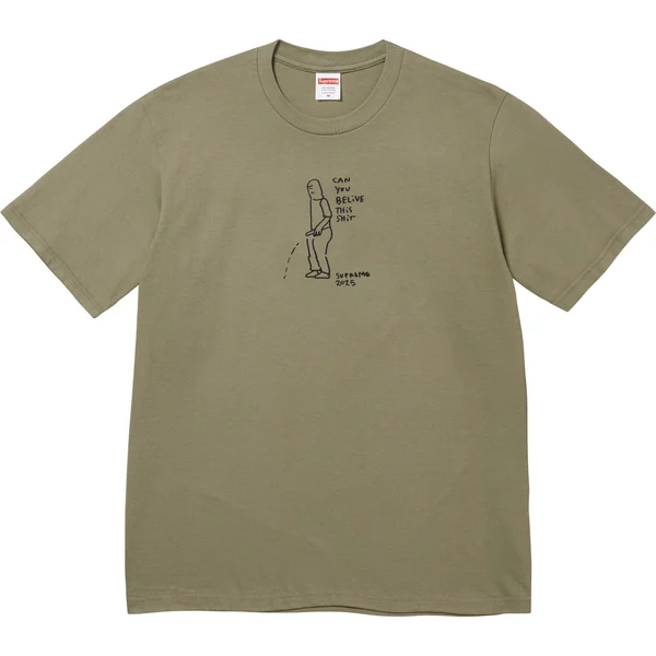Supreme Piss Tee - Olive (front)