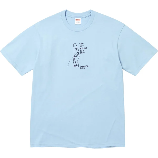 Supreme Piss Tee - Powder Blue (front)