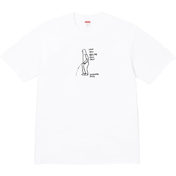 Supreme Piss Tee - White (front)