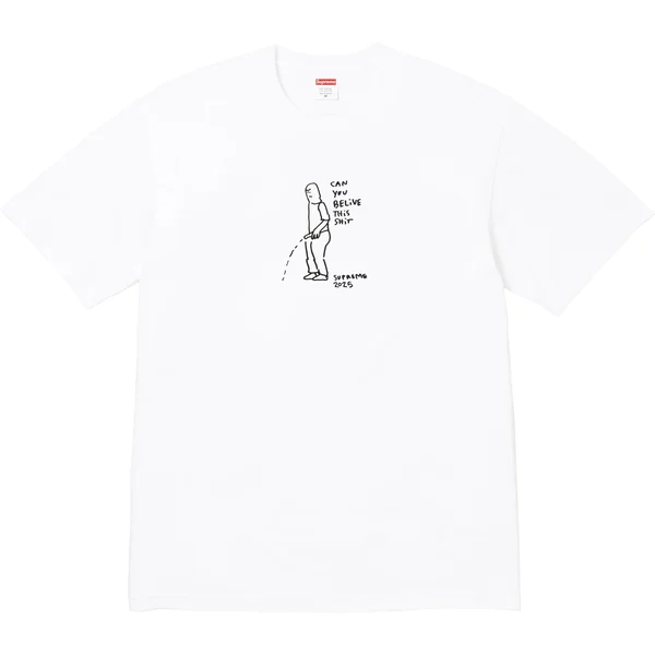 Supreme Piss Tee - White (front)