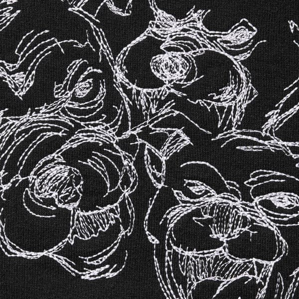 Supreme Pitbulls Embroidered Hooded Sweatshirt - Black (front)