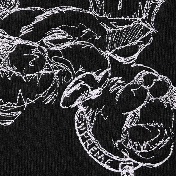 Supreme Pitbulls Embroidered Sweatpant - Black (front)