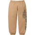 Supreme Pitbulls Embroidered Sweatpant - Light Tan (front)