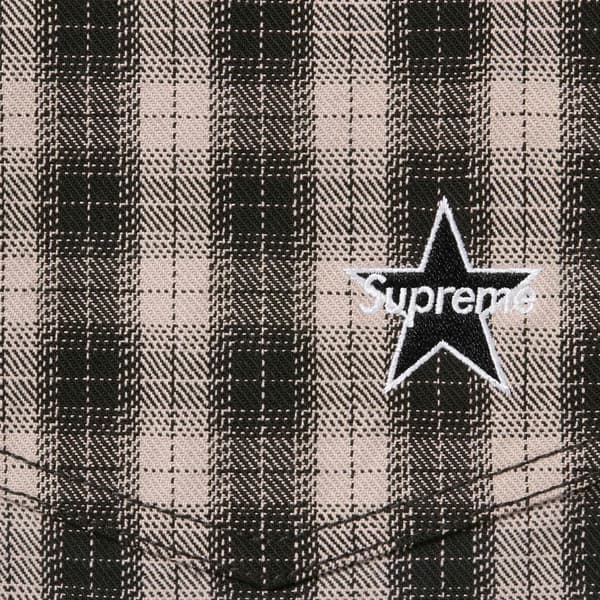 Supreme Plaid Baggy Short - Black (front)