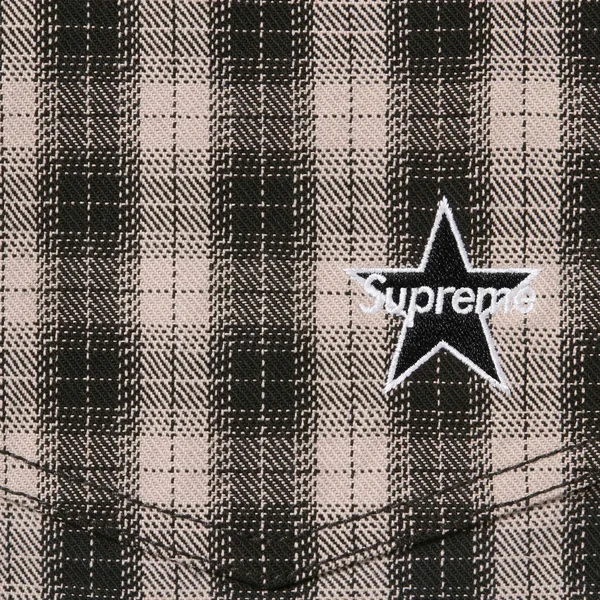 Supreme Plaid Baggy Short - Black (front)