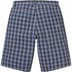 Supreme Plaid Baggy Short - Blue (front)