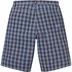 Supreme Plaid Baggy Short - Blue (front)