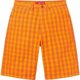Supreme Plaid Baggy Short Orange