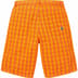 Supreme Plaid Baggy Short - Orange (front)